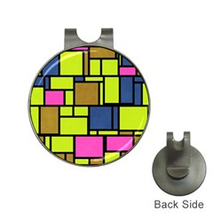 Squares And Rectangles Golf Ball Marker Hat Clip