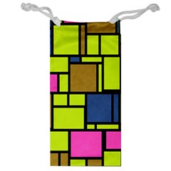 Squares And Rectangles Jewelry Bag