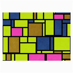 Squares And Rectangles Large Glasses Cloth