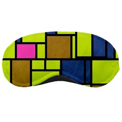 Squares And Rectangles Sleeping Mask by LalyLauraFLM