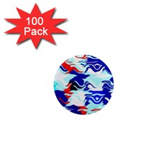 Wavy Chaos 1  Mini Magnet (100 Pack) 