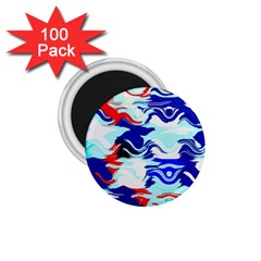 Wavy Chaos 1 75  Magnet (100 Pack) 