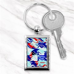 Wavy Chaos Key Chain (rectangle) by LalyLauraFLM