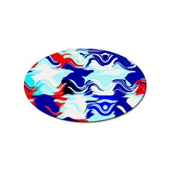 Wavy Chaos Sticker Oval (10 Pack)