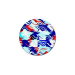 Wavy chaos Golf Ball Marker Front