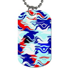 Wavy Chaos Dog Tag (two Sides)