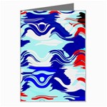 Wavy chaos Greeting Card Left