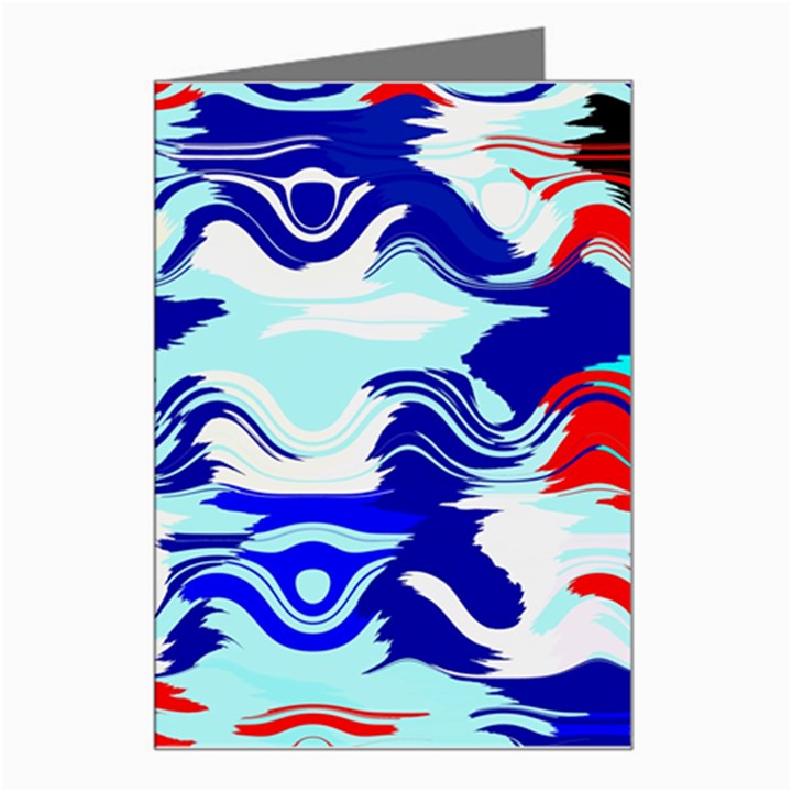 Wavy chaos Greeting Card