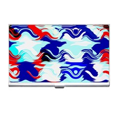 Wavy Chaos Business Card Holder by LalyLauraFLM