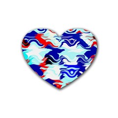 Wavy Chaos Rubber Coaster (heart)