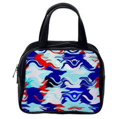 Wavy Chaos Classic Handbag (one Side) by LalyLauraFLM