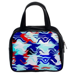 Wavy Chaos Classic Handbag (two Sides)