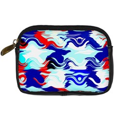 Wavy Chaos Digital Camera Leather Case