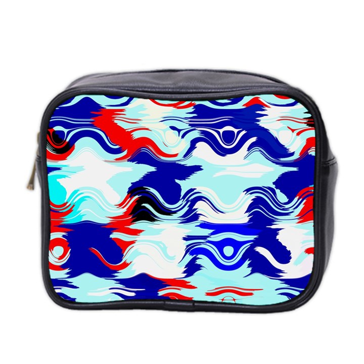 Wavy chaos Mini Toiletries Bag (Two Sides)