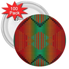 Striped Tribal Pattern 3  Button (100 Pack)