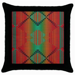 Striped Tribal Pattern Throw Pillow Case (black)