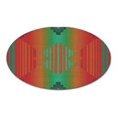 Striped Tribal Pattern Magnet (oval)