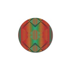 Striped Tribal Pattern Golf Ball Marker