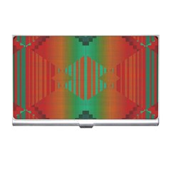 Striped Tribal Pattern Business Card Holder