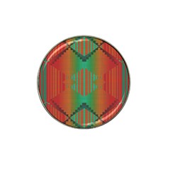 Striped Tribal Pattern Hat Clip Ball Marker (4 Pack) by LalyLauraFLM