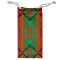 Striped Tribal Pattern Jewelry Bag