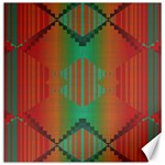 Striped tribal pattern Canvas 20  x 20  19 x19.27  Canvas - 1