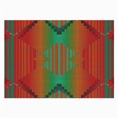 Striped Tribal Pattern Large Glasses Cloth