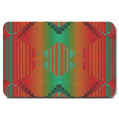 Striped Tribal Pattern Large Doormat