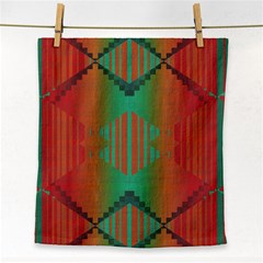 Striped Tribal Pattern Face Towel