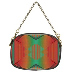 Striped Tribal Pattern Chain Purse (two Sides)