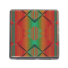 Striped Tribal Pattern Memory Card Reader (square)