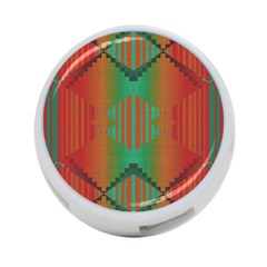 Striped Tribal Pattern 4-port Usb Hub (two Sides)