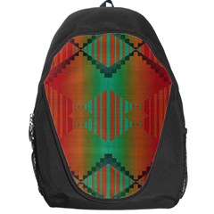 Striped Tribal Pattern Backpack Bag