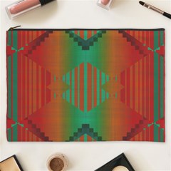 Striped Tribal Pattern Cosmetic Bag (xxxl)