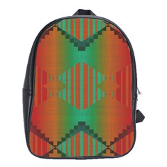 Striped Tribal Pattern School Bag (xl)