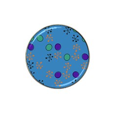 Circles And Snowflakes Hat Clip Ball Marker