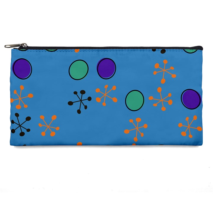 Circles and snowflakes Pencil Case