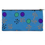 Circles and snowflakes Pencil Case Back