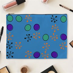 Circles And Snowflakes Cosmetic Bag (xl) by LalyLauraFLM