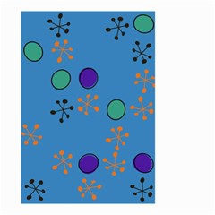 Circles And Snowflakes Small Garden Flag