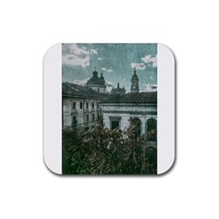 Colonial Architecture At Historic Center Of Bogota Colombia Rubber Coaster (square)  by dflcprints