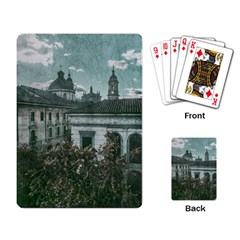 Colonial Architecture At Historic Center Of Bogota Colombia Playing Card by dflcprints