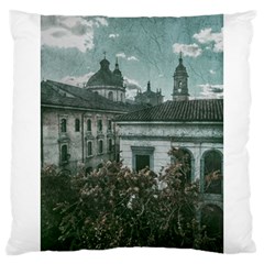 Colonial Architecture At Historic Center Of Bogota Colombia Large Cushion Cases (one Side) 