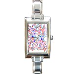 Soul Colour Light Rectangle Italian Charm Watches Front