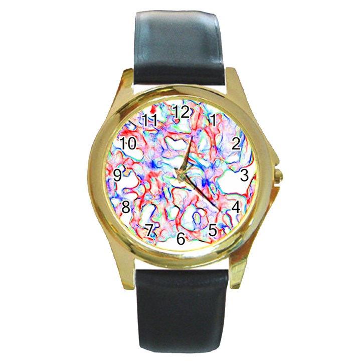 Soul Colour Light Round Gold Metal Watches