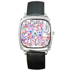 Soul Colour Light Square Metal Watches