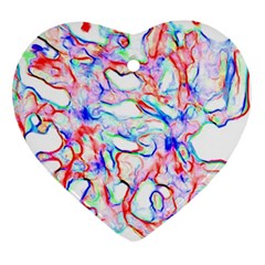 Soul Colour Light Heart Ornament (2 Sides)