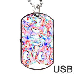 Soul Colour Light Dog Tag Usb Flash (one Side) by InsanityExpressedSuperStore