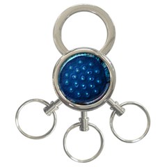 Blue Plant 3-ring Key Chains