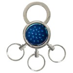 Blue Plant 3-Ring Key Chains Front